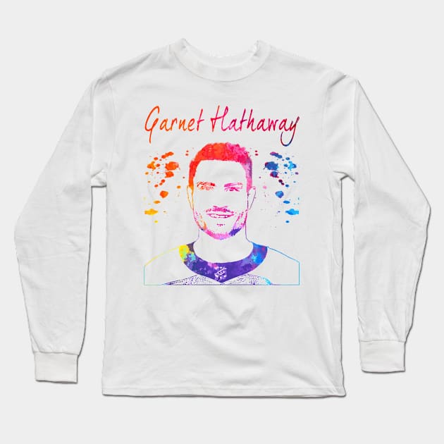 Garnet Hathaway Long Sleeve T-Shirt by Moreno Art